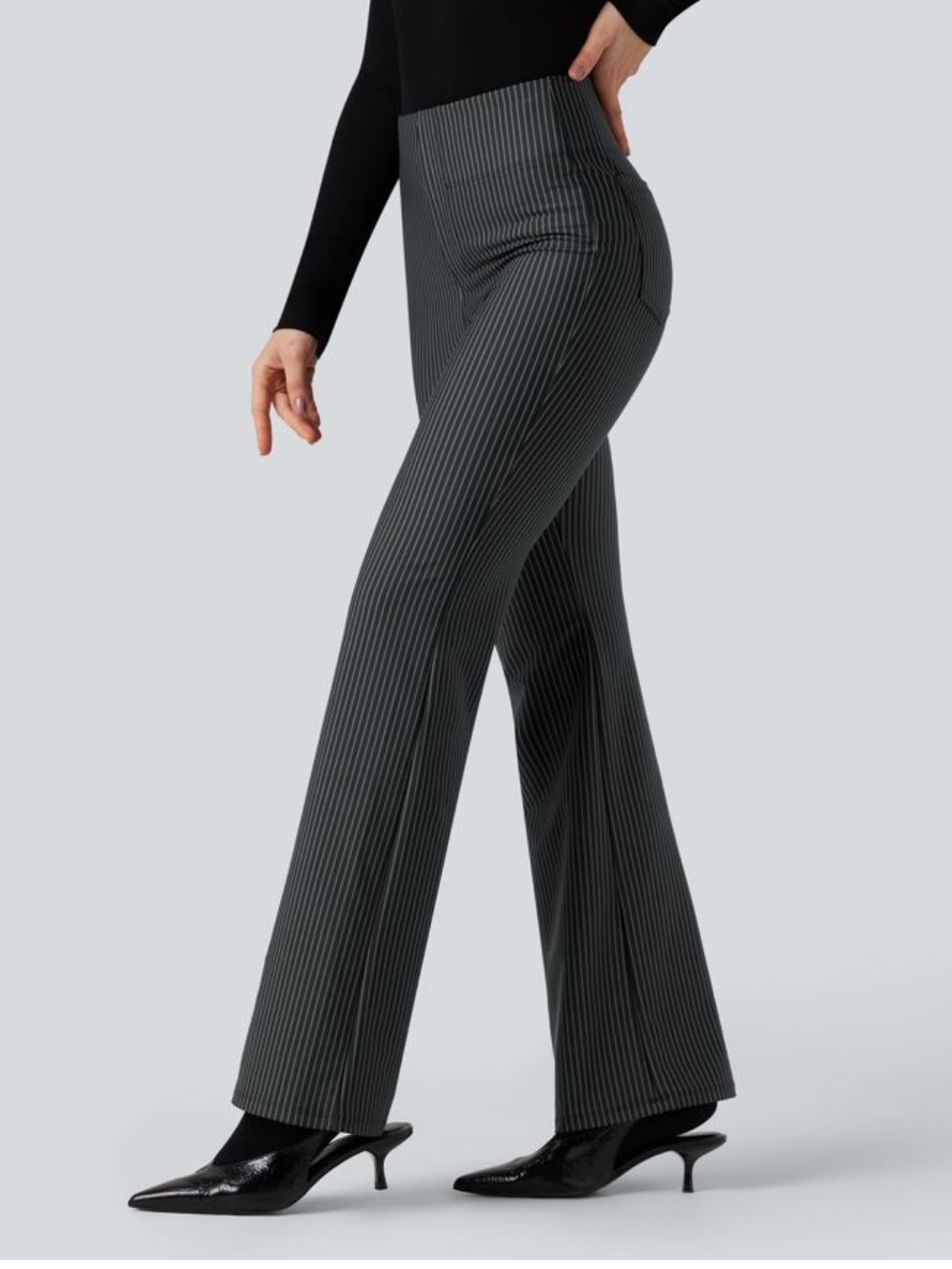 Halara Flex- High Waisted Striped Pants